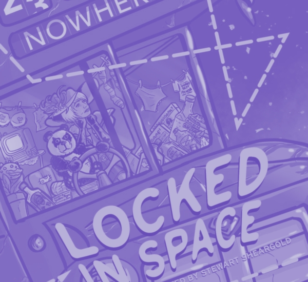 Cover of Locked in Space by Jon Wesley Huff
