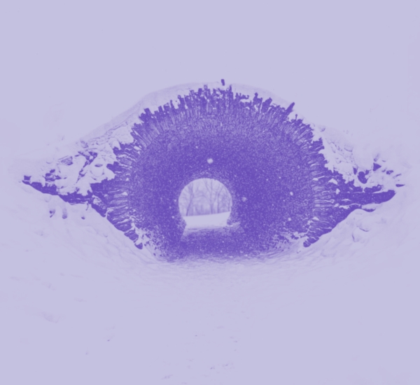 Image of a tunnel in the snow