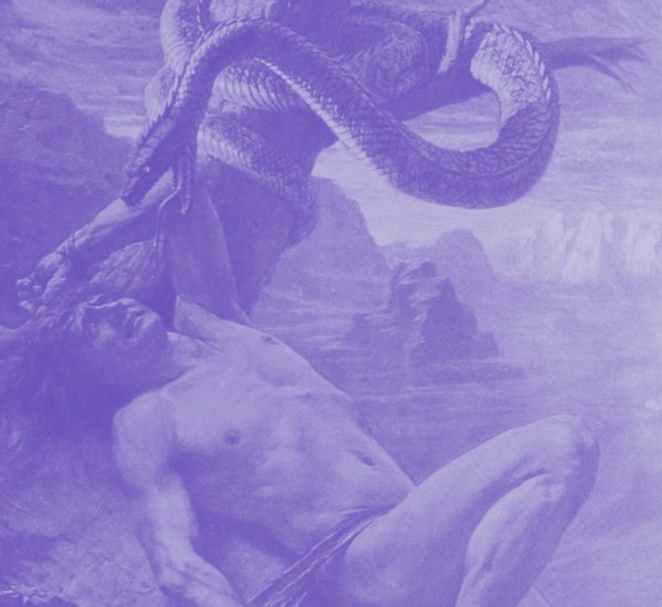 Image of the punishment of Loki