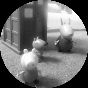 Image of the Peppa Pig incarnation of the Doctor