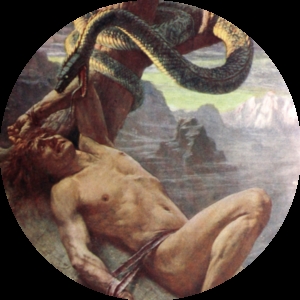 Image of the punishment of Loki