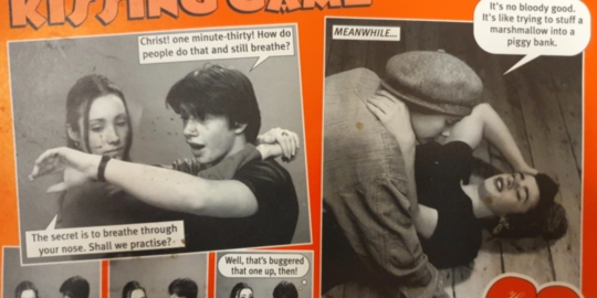 Flyer for The Kissing Game